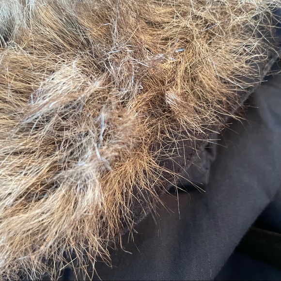 Small Rubbish Brand Navy Winter Coat with Faux Fur Trim Hood - Picture 5 of 5